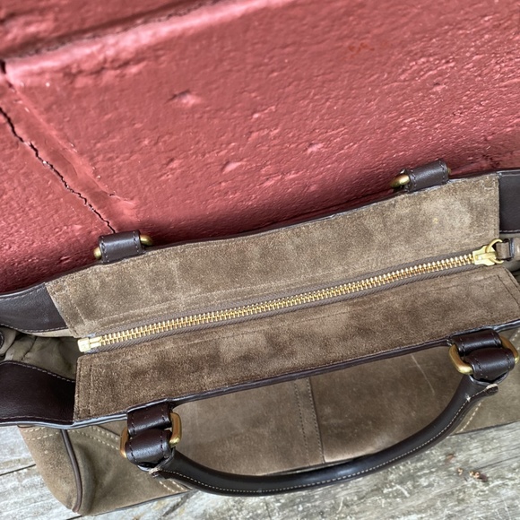 Coach brown suede tote bag, - Picture 11 of 12